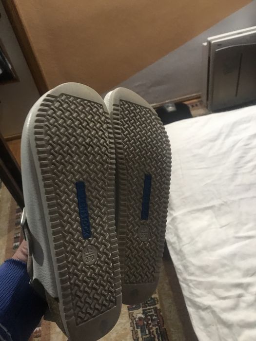 Saboți Birkenstock 42 albi