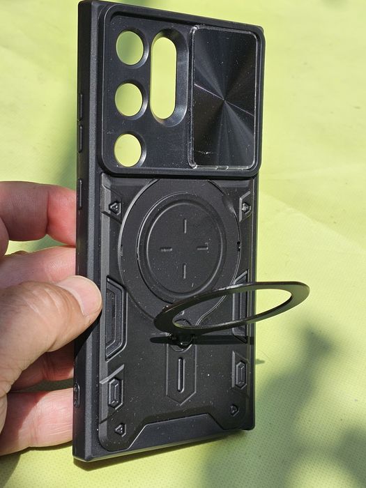 Husă Carcasă Antișoc + 2 folii sticlă pentru Samsung  S24 Ultra