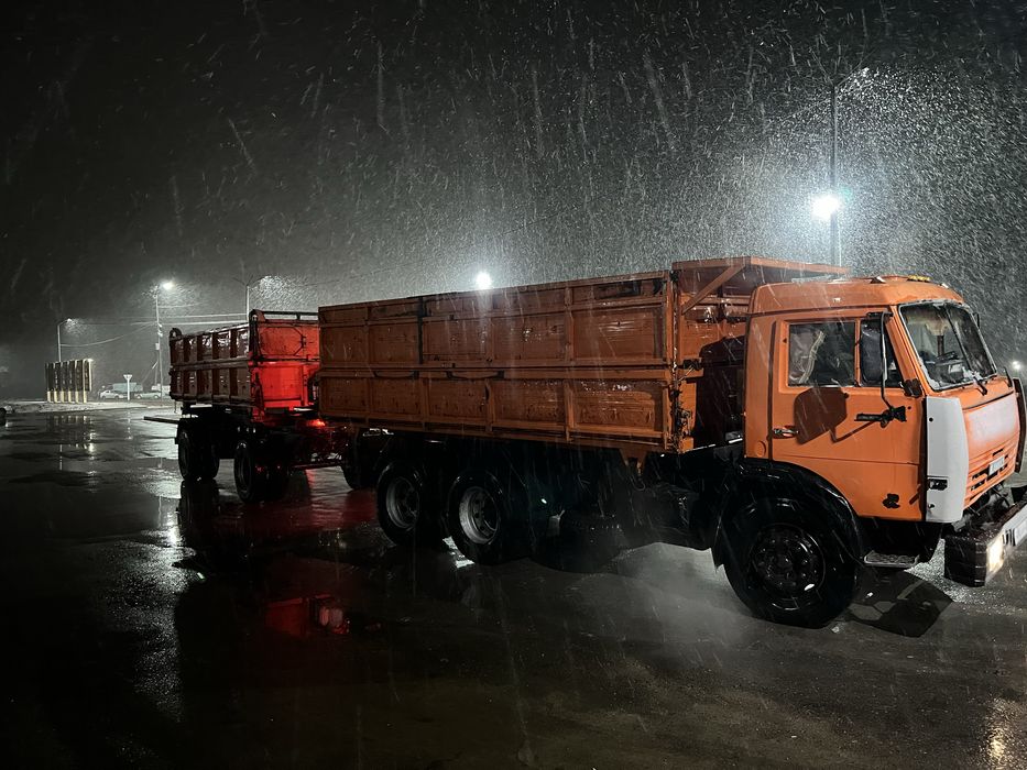 Камаз с прицепом