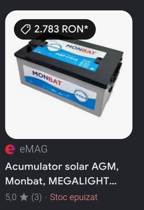 Baterii solare monbat
