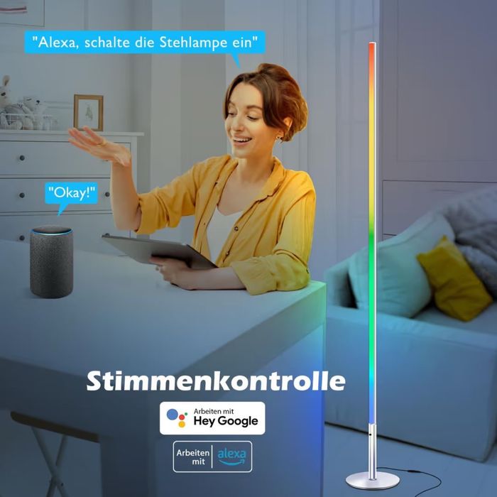 Lampa de colt Lumina Calda RGB din metal noua