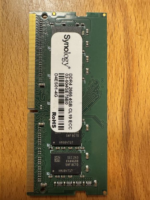 RAM Synology ECC DDR4 2666 4GB