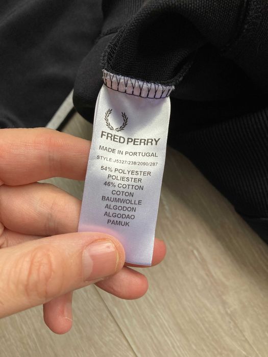 Фред Пери Fred Perry черно горнище горница размер М