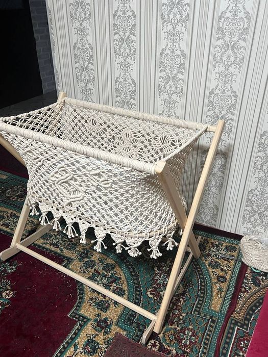 Детская люлька,ручная работа,Макраме
