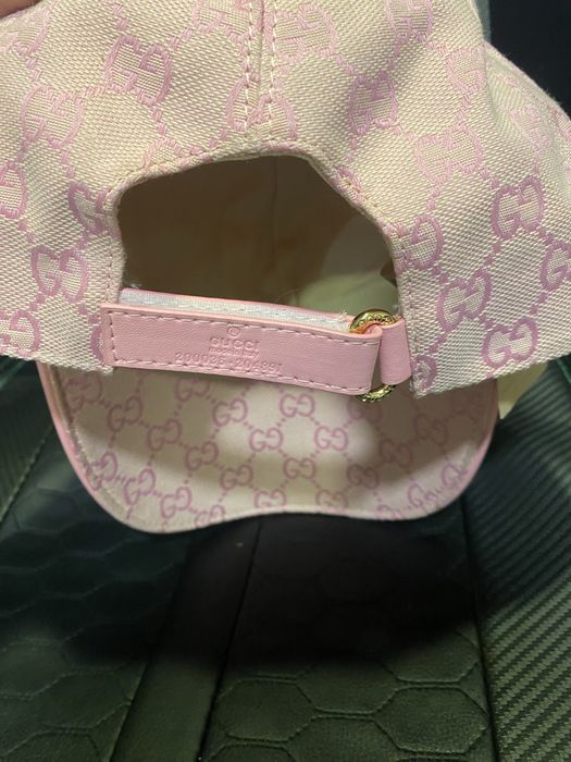 Gucci  canvas baseball pink hat