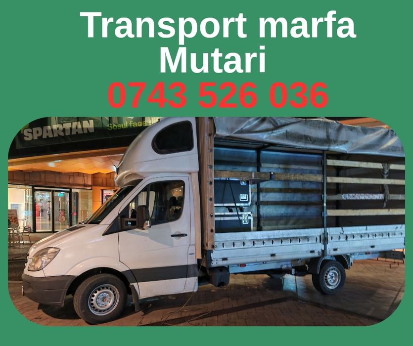 Transport marfa - transport mobila - mutari mobilier - lift hidraulic