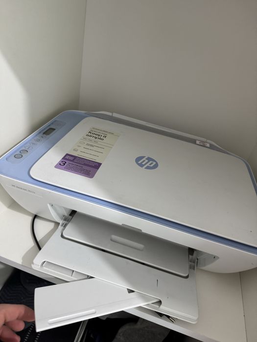 Imprimanta Multifunctional inkjet color HP DeskJet 2821e All-in-One, A4, USB, Wi-Fi, HP+ Eligibil