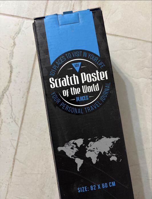 Скреч карта на света Scratch Poster of the World приключения