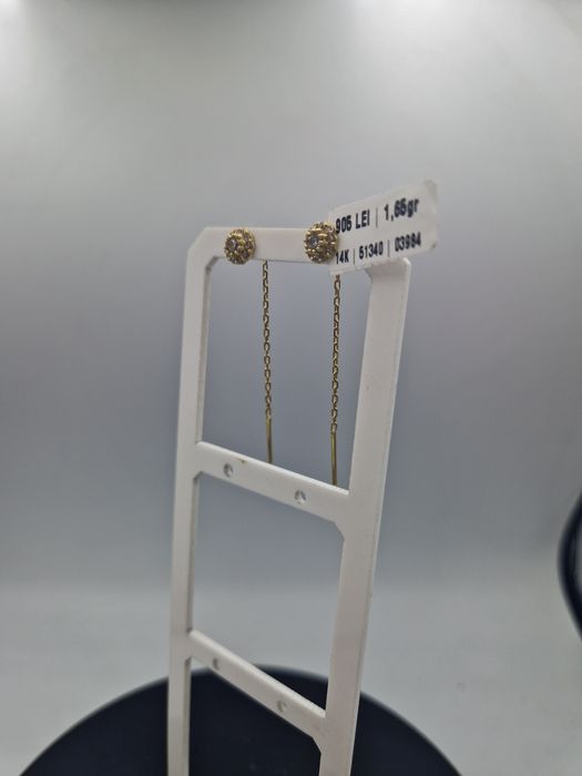 Cercei Aur 14k 1.65gr Garantie #51340