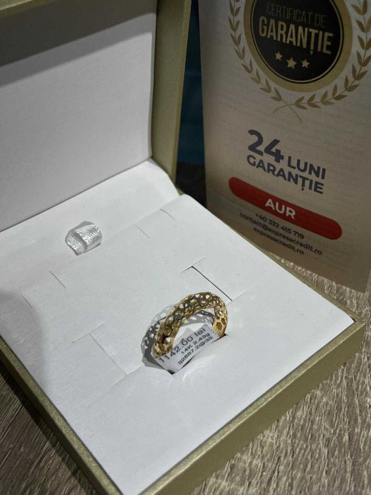 (Ag42) Inel aur 14k *2 ani garantie* b32887.2