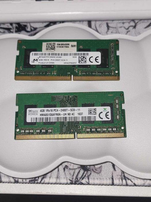 Продам комплект оперативной памяти (2×4 Гб, б/у)