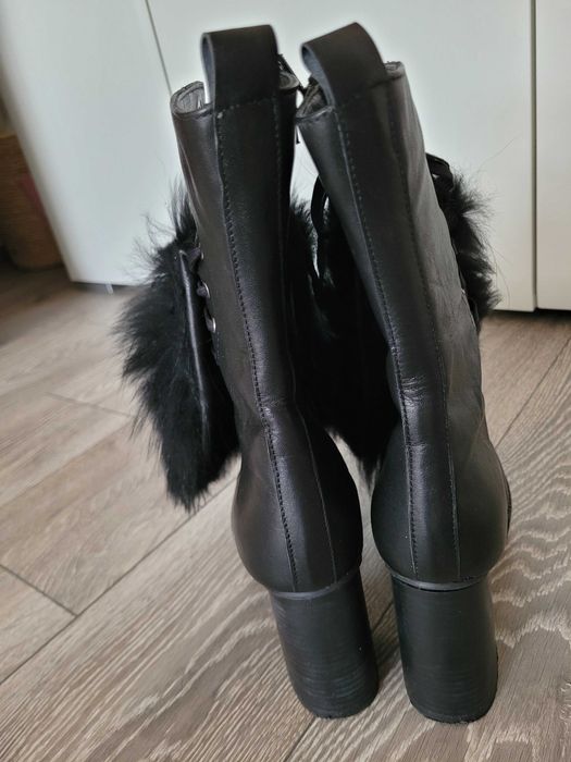 Естествена кожа дамски боти Bianki 60 лв