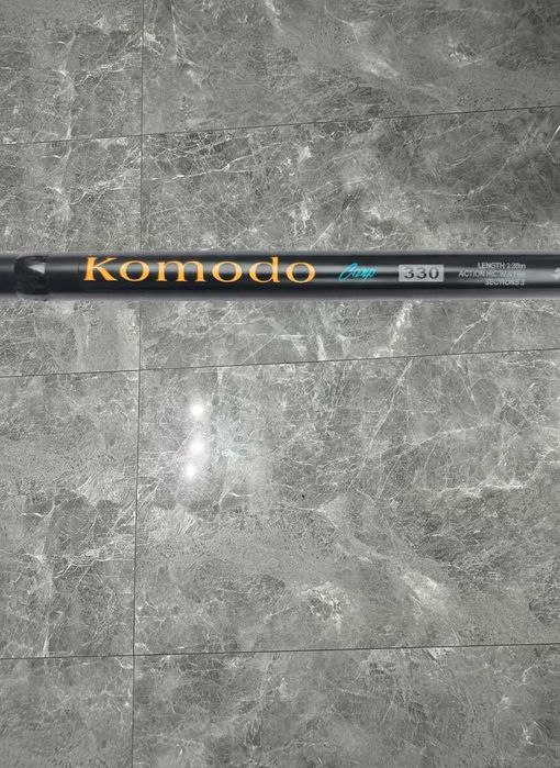 SET 4 Lansete 3,30m Robinhan KOMODO CARP din 3 bucati 3,75LBS