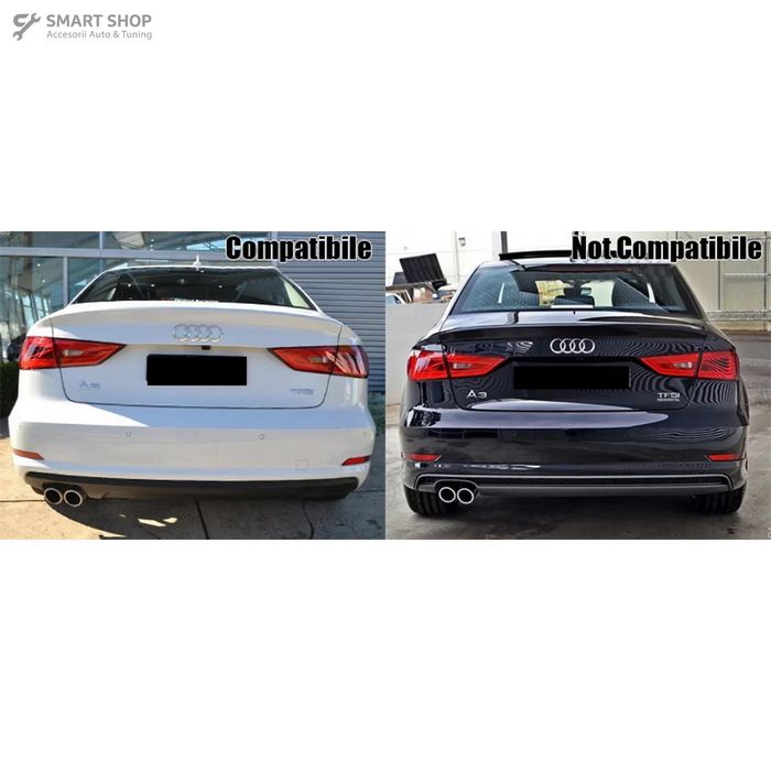 Difuzor Bara Spate Audi A3 8V Sedan Cabrio (2012-2015) RS3 Design