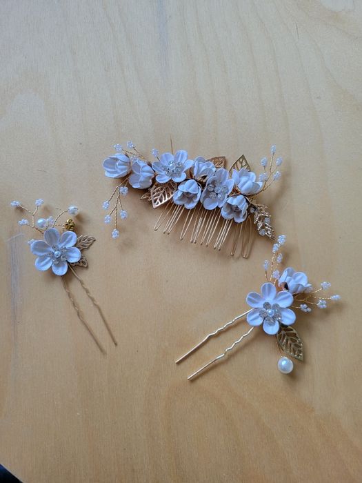 Дамски аксесоар за кос / Сватбен гребен