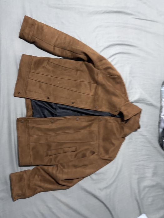 Geaca din piele de caprioara ZARA L