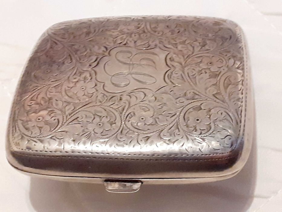 Сребърна табакера Birmingham 1908