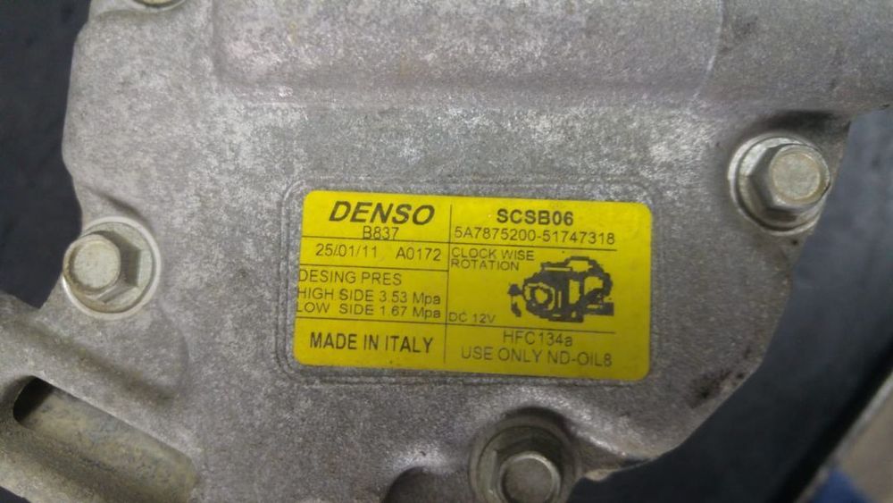 compresor ac 1.2 1.4 b lancia ypsilon  fiat idea panda 2 doblo albea 5a7875200 51747318