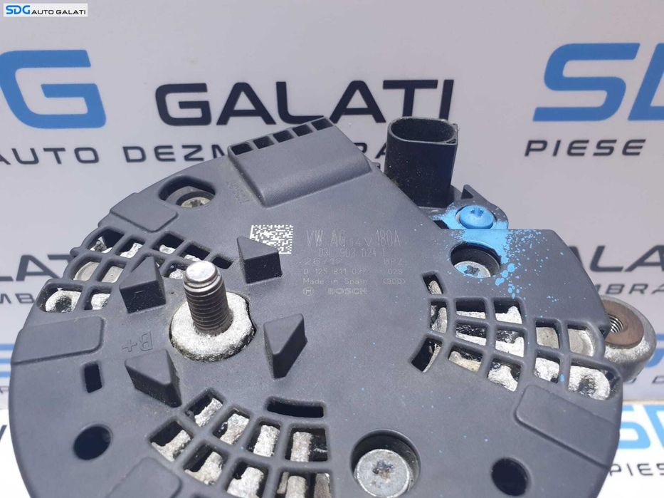 Alternator 14V 180A Volkswagen Passat B7 2.0 TDI 2010 - 2015 Cod 03L903024F