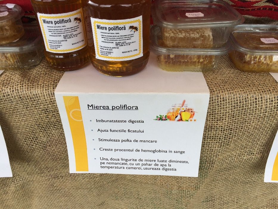 Miere Salcâm / Polifora / Tei / Rapița / Floarea soarelui / Propolis
