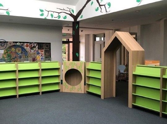 Bolalar kutubxonasi uchun mebel,детская зона, детская библиотека