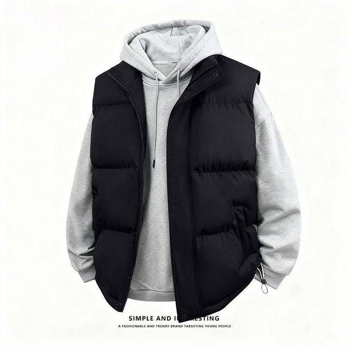 Жилетка утепленная мужская (черная и темно-синяя)