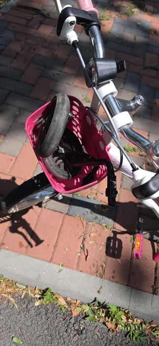 Bicicletă copii B’Twin Docto Girl 500, roz, cu roți ajutătoare