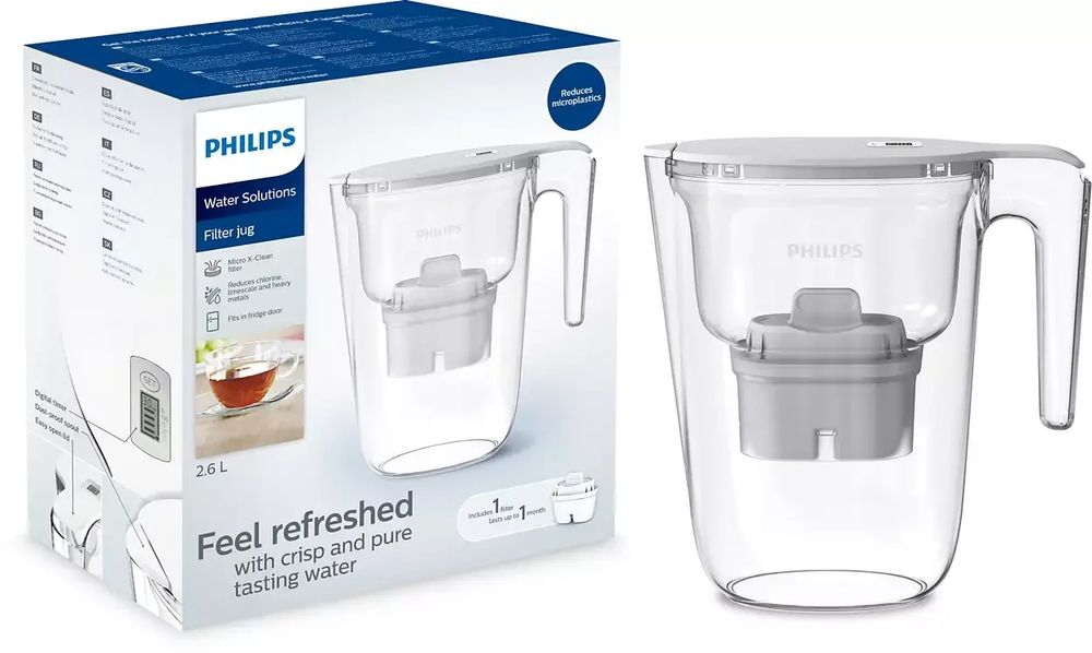 Филтрираща кана Philips  2.6л бялa
