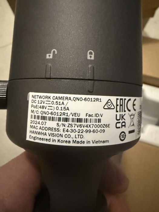 Camera supraveghere  HANWHA 3 buc