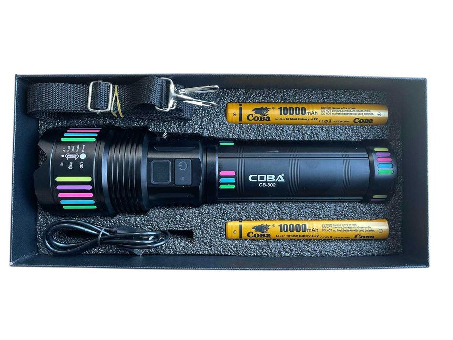 Голям мощен LED  фенер COBA CB-802