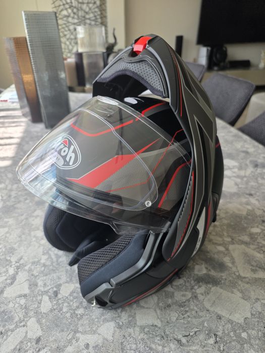 Аiroh Rev 19 modular /flip-up revolution matte black red размер:S