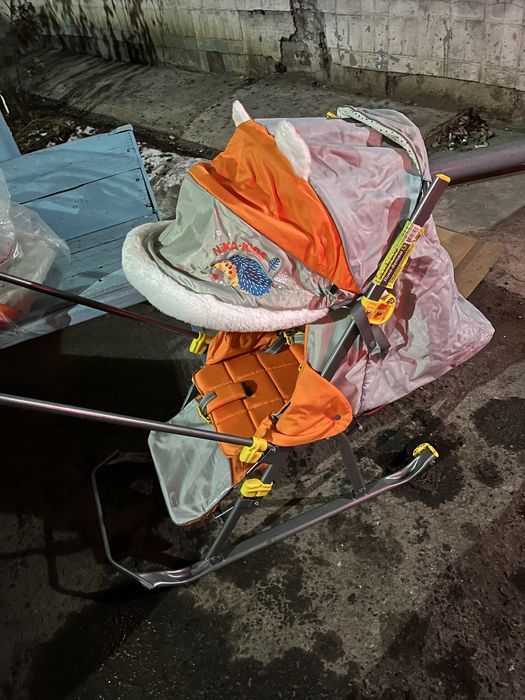 Детские санки-коляска