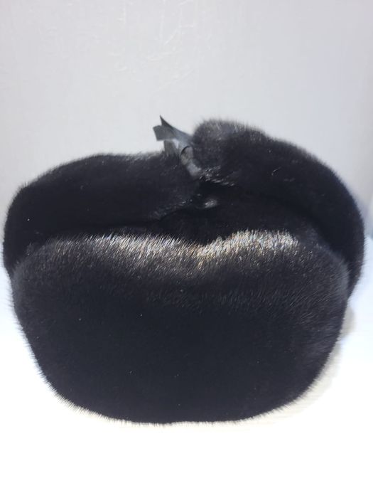 Мужская норковая ушанка, зимнная шапка