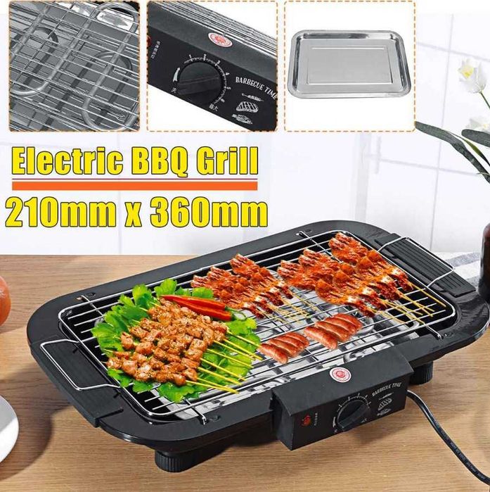 Электрический гриль-барбекю мангал кебаб 2000w barbeque grill pl5