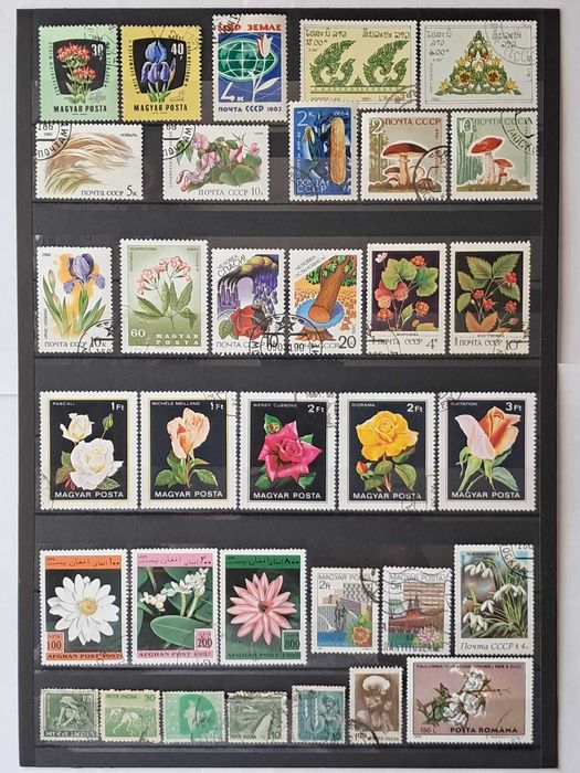 Пощенски марки тема ”Растения”.