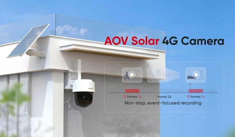 Hikvision 4G сим карта PT kamera с солнечным панелями 4Мп 2К+ понело