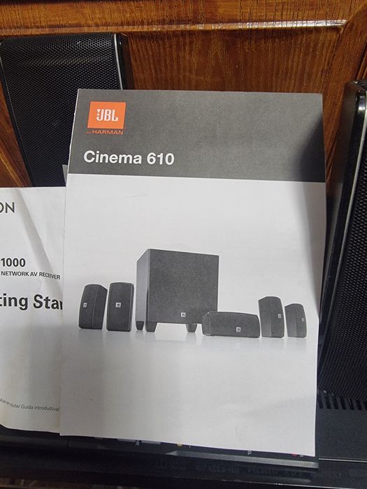 Receiver, amplificator Denon AVR-X1000, cu telecomanda