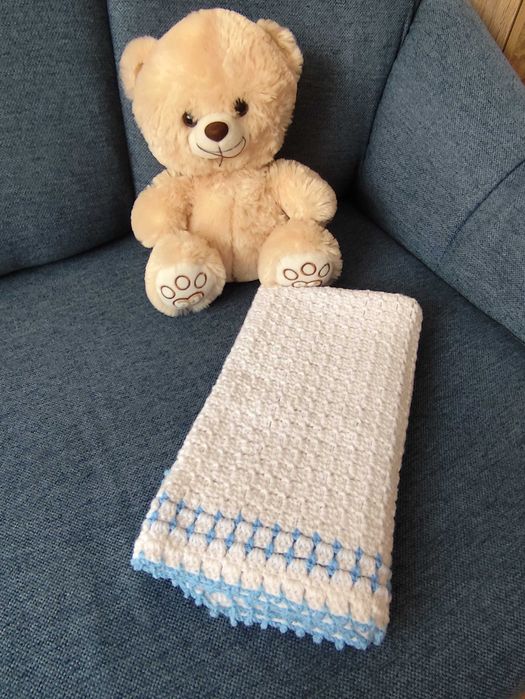 10 лв ПРОМОЦИЯ!:НОВА бебешка плетена пелена 70/70 см