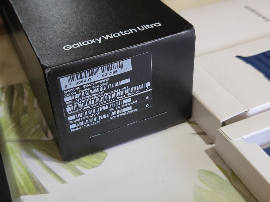 Samsung Galaxy Watch Ultra Titanium Blue! 2025!Като нов!