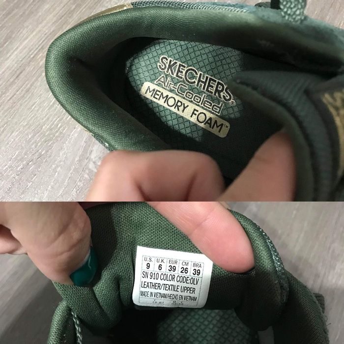 Adidasi piele skechers air cooled memory foam marime 39 skechers verzi