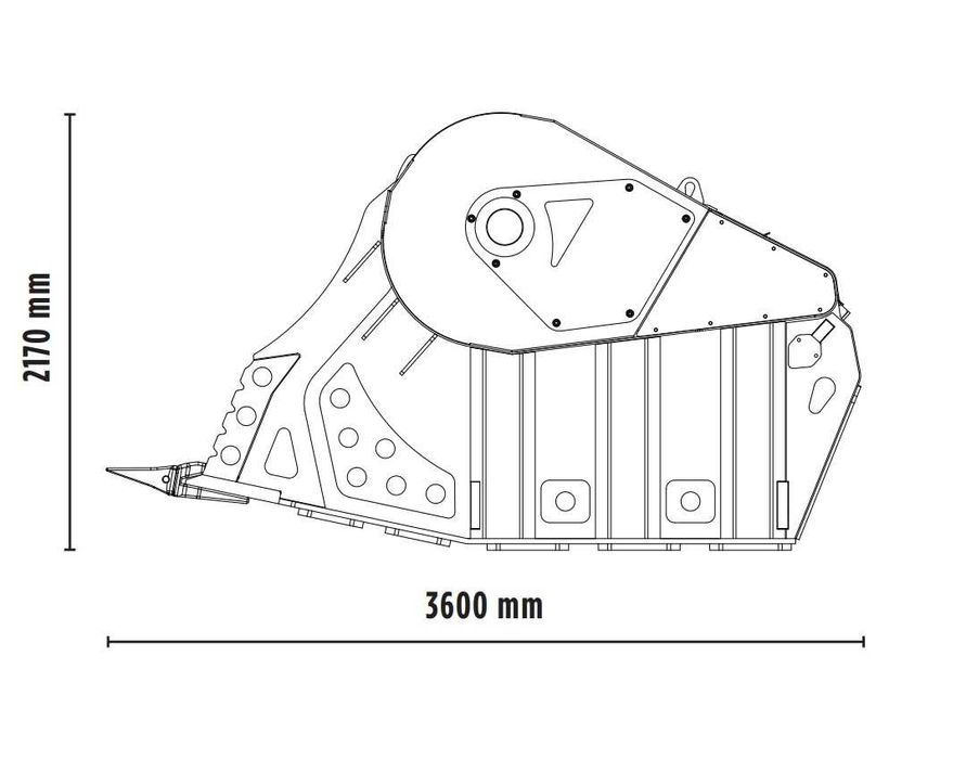 Cupe concasoare model BF150.10 pentru excavatoare 70-100 ton