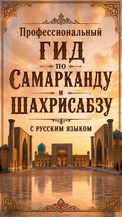 Профессиональный гид по Самарканду и Шахрисябсу