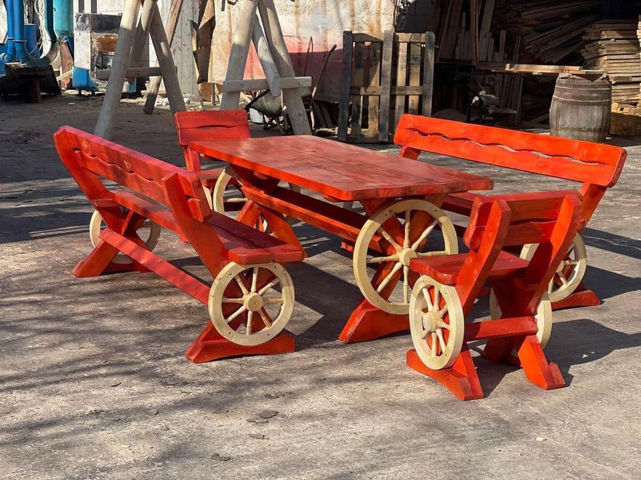 Masa rustica din lemn masiv