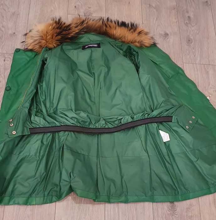 Продам  пуховик кожаный