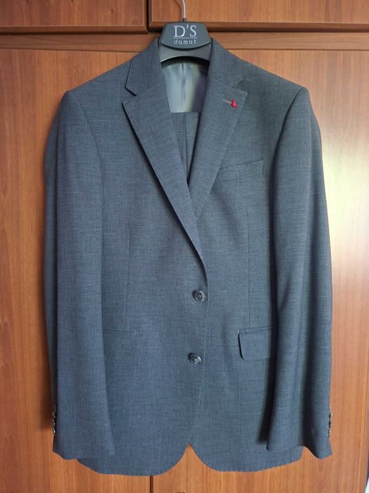 Costum bărbați D'S Damat mărimea 46 (Drop 6), gri, cu lână, ca nou