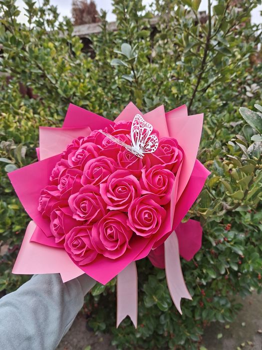 Buchet din trandafiri de sapun