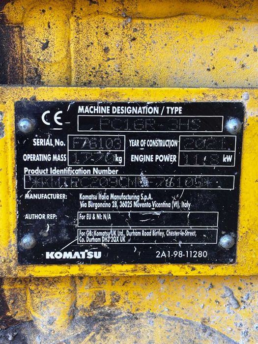 Mini-excavator Komatsu PC16R-3