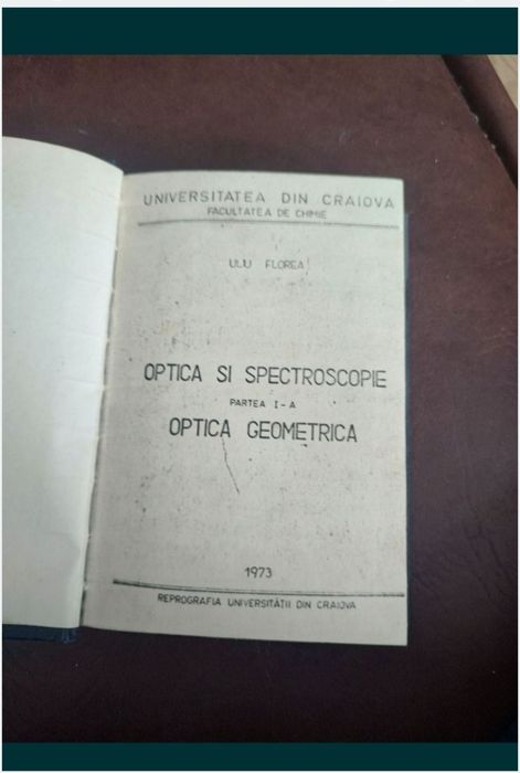 Probleme de optica și spectometrie