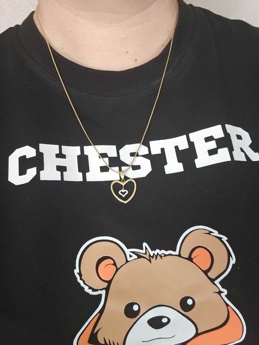 Золотая цепочка с кулоном 585