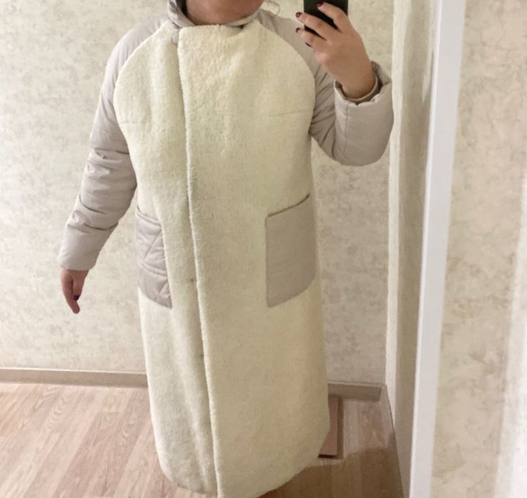 куртка овчина воротник норка